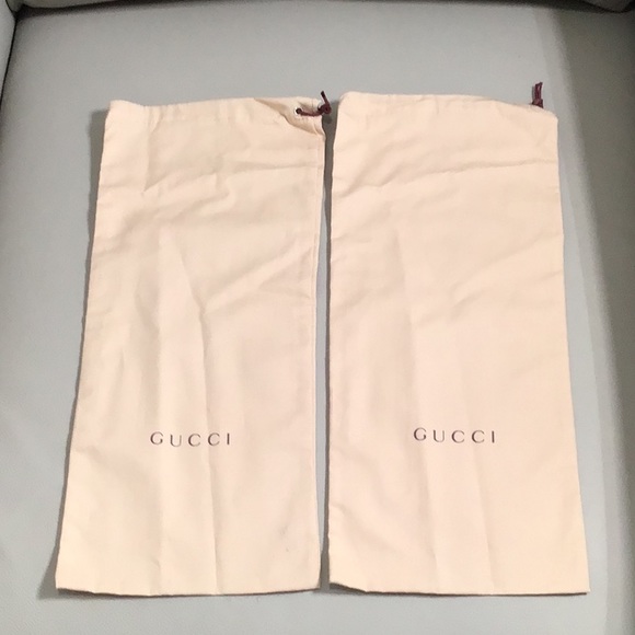 Gucci Other - GUCCI Two-Fer Shoe Dust Bag Excellent Condition